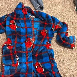 Marvel Kids Blue and Red Spider-Man Plush Robe